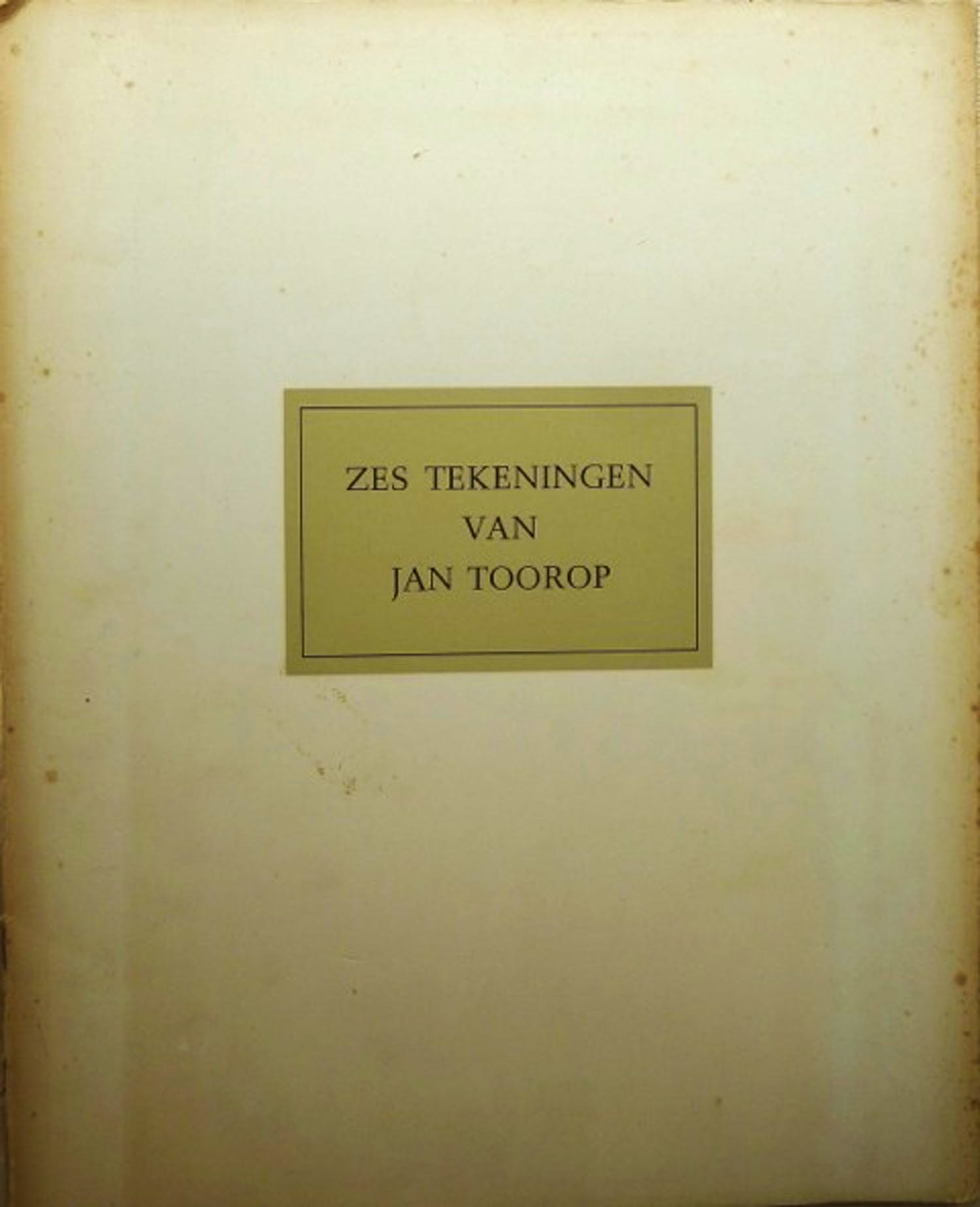 Buy Jan Toorop - Map met zes werken, in kleur en zwart/wit, techniek koperdiepdruk? Bid from 1!