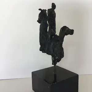 Brons (Onbekend) - Paard en mens kopen? Bied vanaf 1!