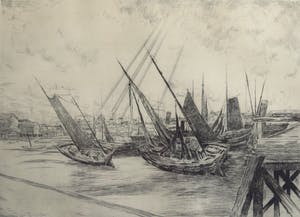 Armand Apol - Zeebrugge - Ets (zeer kleine oplage, 3 stuks) kopen? Bied vanaf 45!