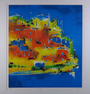 Buy Henk Kuipers - Zeefdruk, Kalami - Ingelijst? Bid from 25!