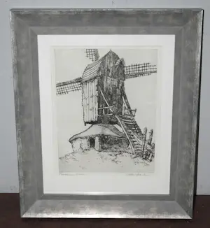 Willem van Dam - 2 standerdmolens - Terschuur & 1 andere kopen? Bied vanaf 75!