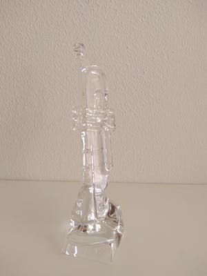 Niet of onleesbaar gesigneerd - glazen muziekinstrumenten, bas, sax en trompet kopen? Bied vanaf 1!