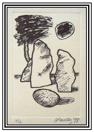 Corneille - Strand - Zee en rotsen verkocht voor € 60!