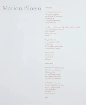 Marion Bloem - Ets & gedicht, Verlangen - Ingelijst kopen? Bied vanaf 40!