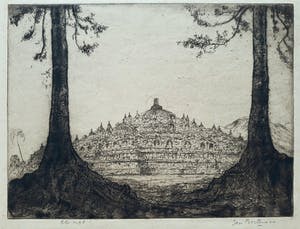 Jan Poortenaar - Boroboedoer, complete uitgave met 6 gesigneerde etsen kopen? Bied vanaf 250!