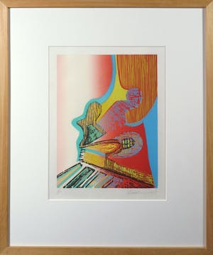 Niet of onleesbaar gesigneerd - Houtsnede, Zonder titel - Ingelijst kopen? Bied vanaf 1!