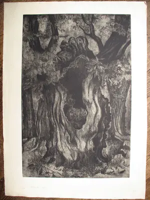 Dick van Luijn - Etsen (3x) - Natuur kopen? Bied vanaf 40!