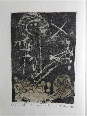 Jan Montyn - ABSTRACTIE / KLEURETS -AQUATINT / 50x32cm / SIG / 1964 kopen? Bied vanaf 45!