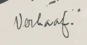 Gradus Verhaaf - Houtsnede, Zonder titel - Ingelijst kopen? Bied vanaf 1!