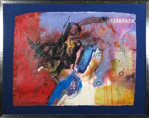 Mohamed Quraish - Zeefdruk, Scene I - Ingelijst (Groot) verkocht voor € 35!