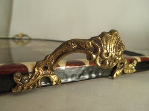 Curiosa - Twee intarsia dienbladen kopen? Bied vanaf 1!