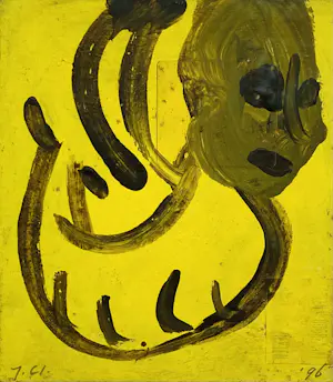 Buy Johan Claassen - Zwevend hoofd met lijst!? Bid from 265!