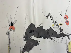 Wim de Haan - Abstracte compositie kopen? Bied vanaf 220!