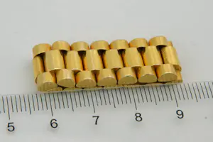 8-  Groot model - massief - 18Krt geel gouden stijl schakel ring kopen? Bied vanaf 640!