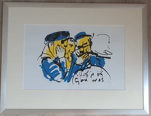 Herman Brood - of je bij God was - gesigneerd - 300 ex - ingelijst kopen? Bied vanaf 225!