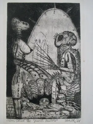 Niet of onleesbaar gesigneerd - 11 etsen div. kunstenaars oa Lehmann Cabell Harris Kirchgaesser kopen? Bied vanaf 1!