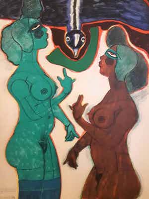 Corneille - 1982,titel,,zie foto,gesign.glasplaat kapot verkocht voor € 150!