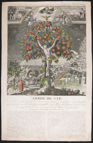 Pierre Jean - Handgekleurde gravure, Arbre de Vie kopen? Bied vanaf 1!