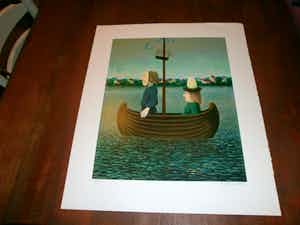 Dolf Zwerver - het liefdes bootje verkocht voor € 125!