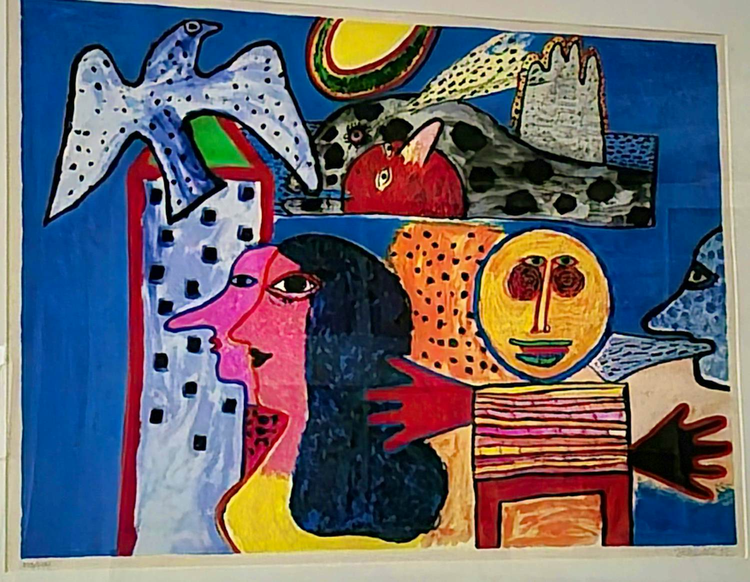 Corneille - Vrolijk Kleurrijk Groot werk GESIGNEERD 1993 Pinokkio kopen? Bied vanaf 675!