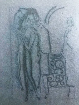 Kees van Dongen - In de garderobe - 1925 kopen? Bied vanaf 300!