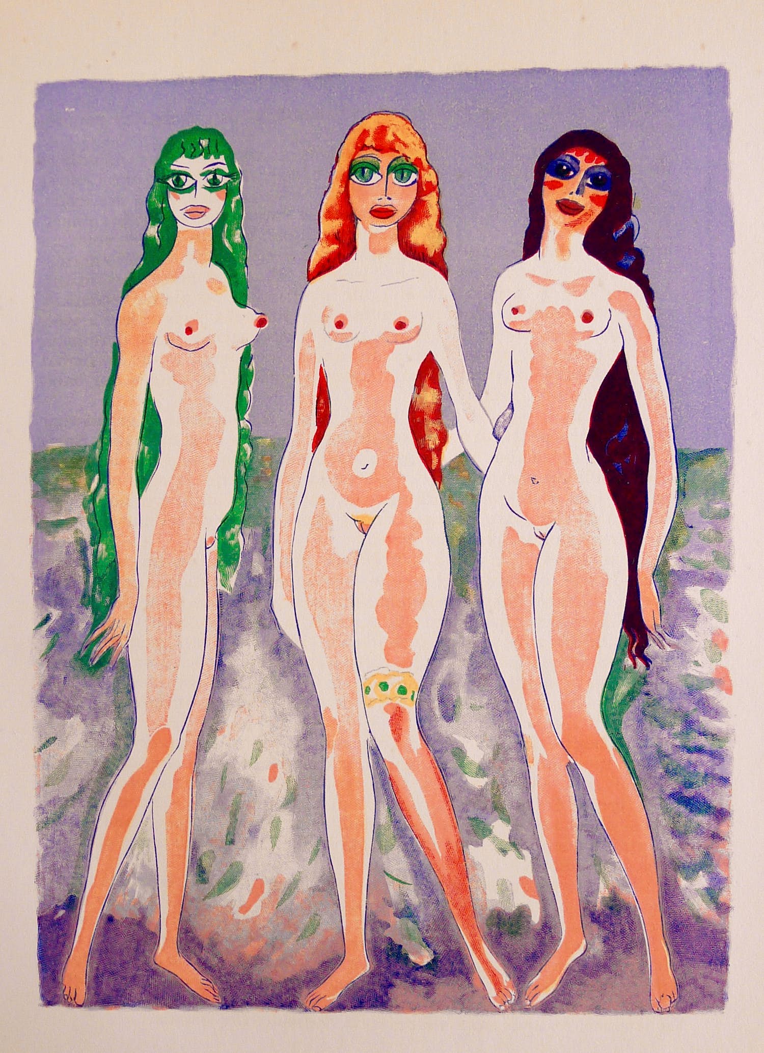 Kees van Dongen - Gravure: " Les Femmes Colombes",1001 nacht. verkocht voor € 20!