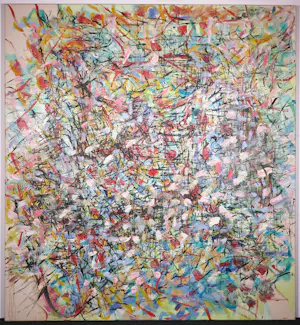 Angelos Tassopoulos - Olieverf op doek, Abstracte compositie - Zeer groot kopen? Bied vanaf 600!