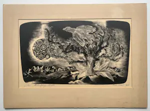 Fred Koot - handgesigneerde litho | 'zonder titel' | 1954 kopen? Bied vanaf 50!