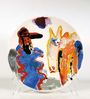 Anton Martineau - Keramieken wandbord i.s.m. Koninklijke Tichelaar Makkum verkocht voor € 50!