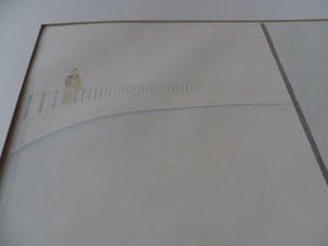 Henri de Haas - Gemende techniek op papier, titel, "De Voyeur". kopen? Bied vanaf 35!