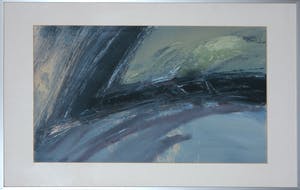 Wim de Bruin - Acryl op papier, Abstract - Ingelijst kopen? Bied vanaf 1!