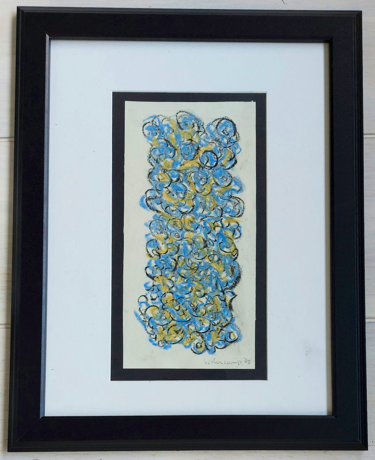 Theo Wolvecamp - Abstracte compositie verkocht voor € 350!