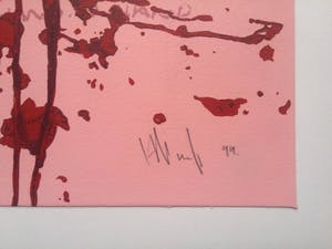 Aldert Mantje - Ra Ta Ta - zeefdruk - groot werk kopen? Bied vanaf 1!