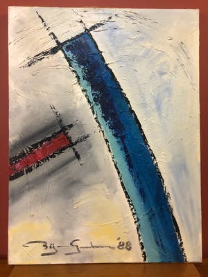 Gerard Bijnens - Abstract werk kopen? Bied vanaf 50!