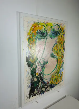 Kees Salentijn - Olieverf, krijt en potlood op doek, Esmeralda kopen? Bied vanaf 1000!