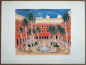 Charles Eyck - Patio, litho - Gratis verzending! kopen? Bied vanaf 50!