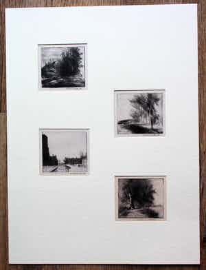 Theo Beerendonk - vier etsen op 1 blad verkocht voor € 65!