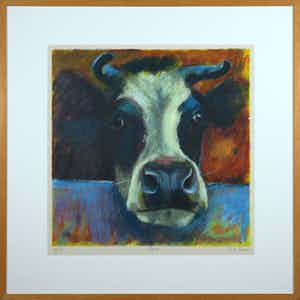 Theo Onnes - Zeefdruk, Anna - Ingelijst verkocht voor € 50!