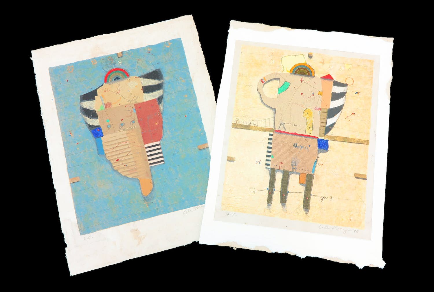 Cole Morgan - Lot van twee zeedrukken verkocht voor € 100!