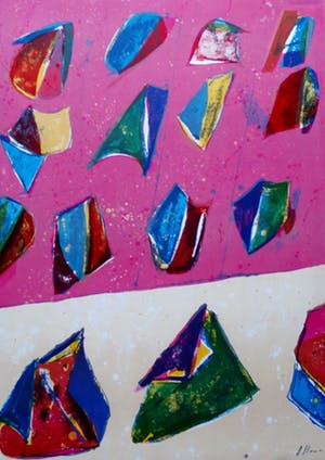 Daniel Humair - Kleurenlitho - 1980 - Oplage 28/190 kopen? Bied vanaf 65!