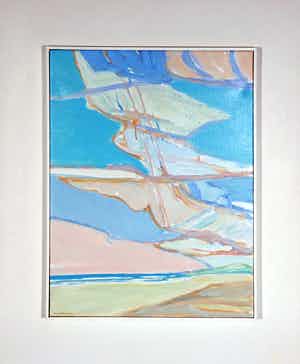 Paul Overhaus - Olieverf op doek, Zonder titel - Ingelijst verkocht voor € 100!