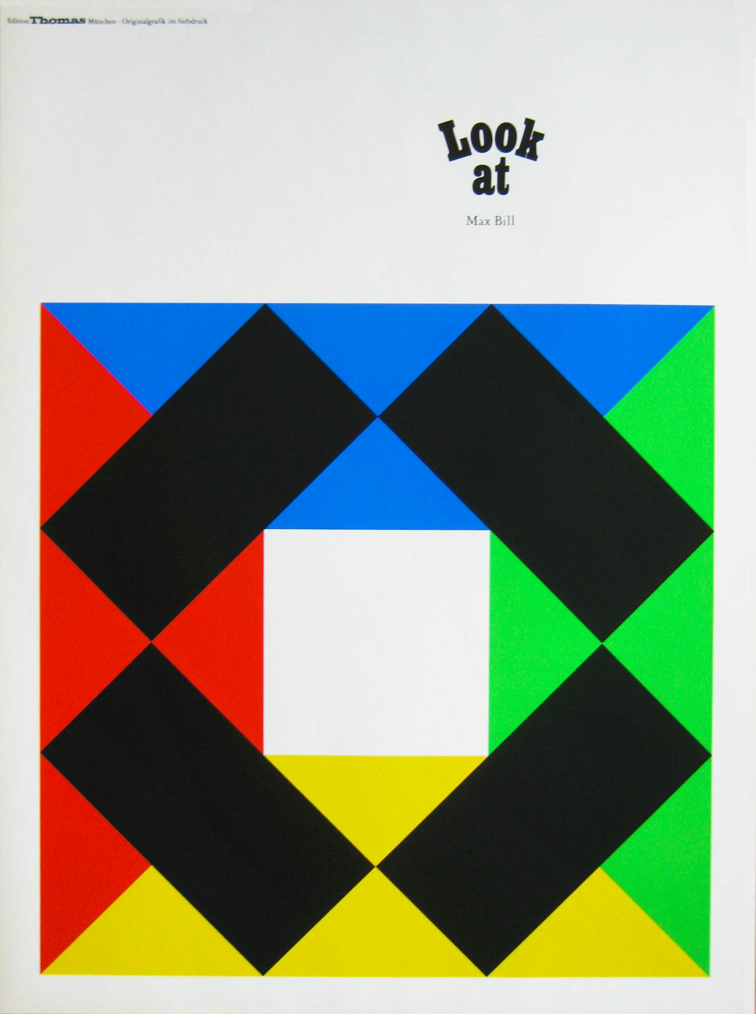 Max Bill - Origineel Zeefdruk Affiche, 1972 kopen? Bied vanaf 120!