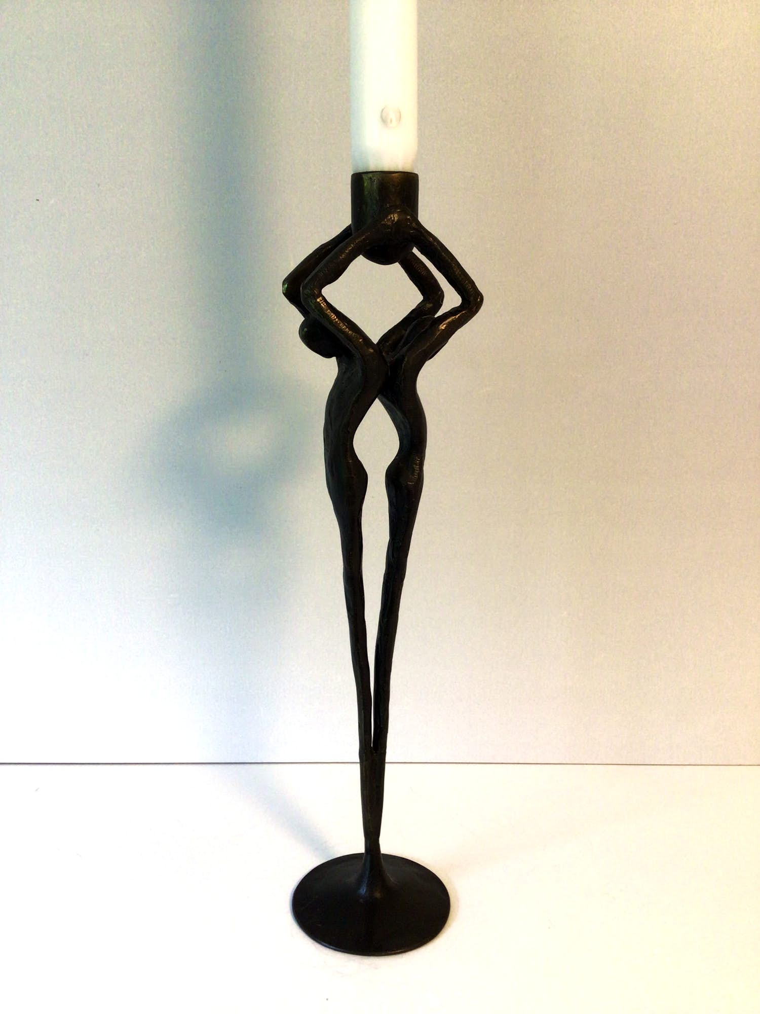 Corry Ammerlaan - Sculptuur / kaarsenstandaard “ KRACHTEN BUNDELEN “ 31 cm hoog ! kopen? Bied vanaf 1!