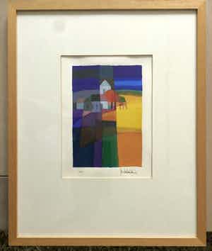 Ton Schulten - Dorp met kerk verkocht voor € 125!