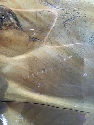 Niet of onleesbaar gesigneerd - Zware blauwe schaal, glas kopen? Bied vanaf 1!