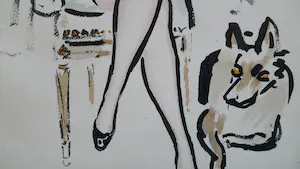 Kees van Dongen - 'Femme au Chien', Pochoir kopen? Bied vanaf 875!