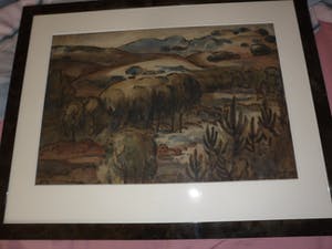 Willem Klijn - Aquarel. "Duinlandschap" . kopen? Bied vanaf 45!