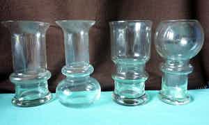 Floris Meydam - Vierdelige Leerdam vazenset Florica 1974 verkocht voor € 60!