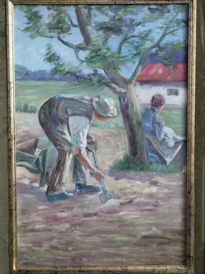 Jozef de Belder - Werk op het platteland in Lier (B) (1914) kopen? Bied vanaf 125!