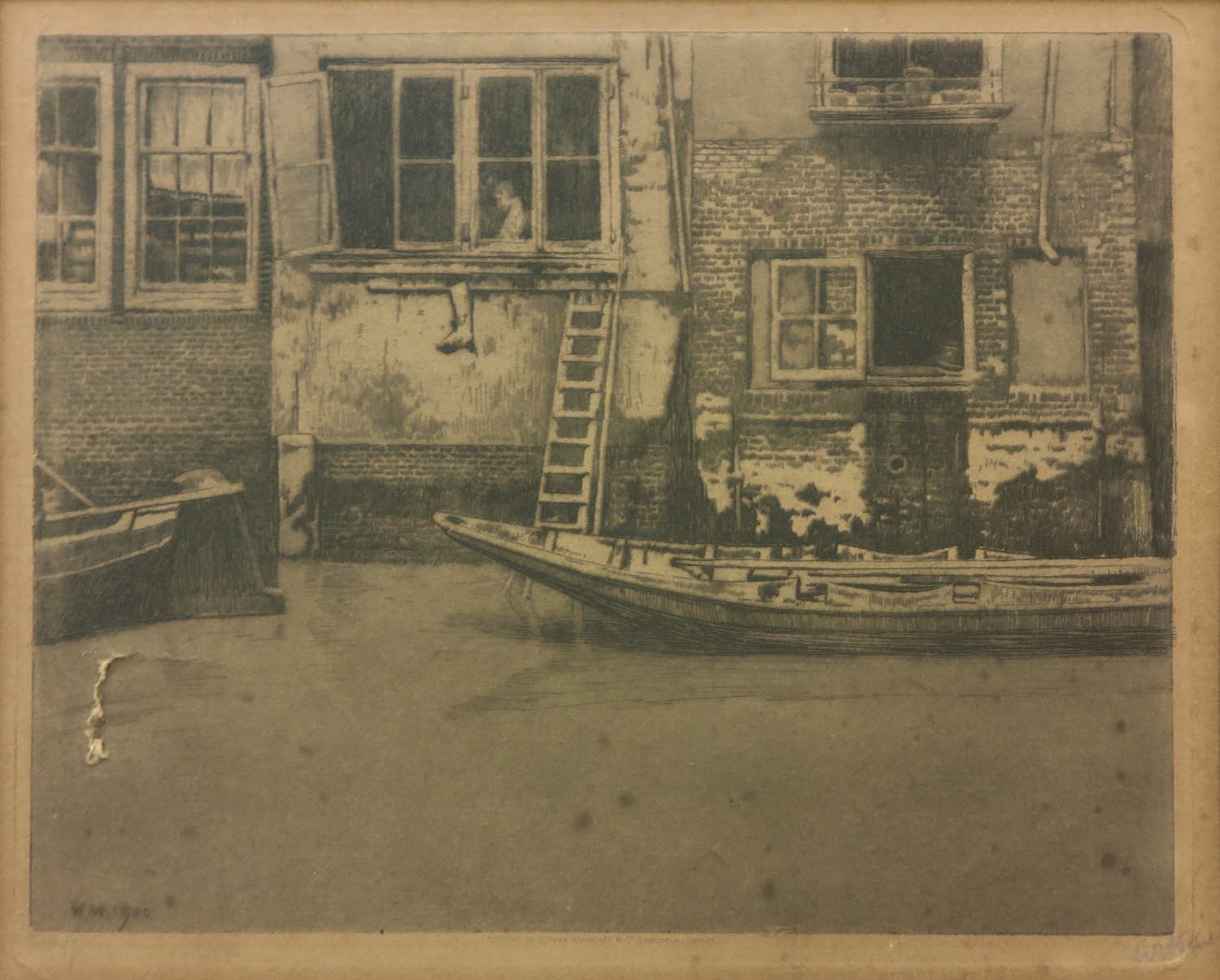 Willem Witsen - Ets, Voorstraatshaven IX kopen? Bied vanaf 1!